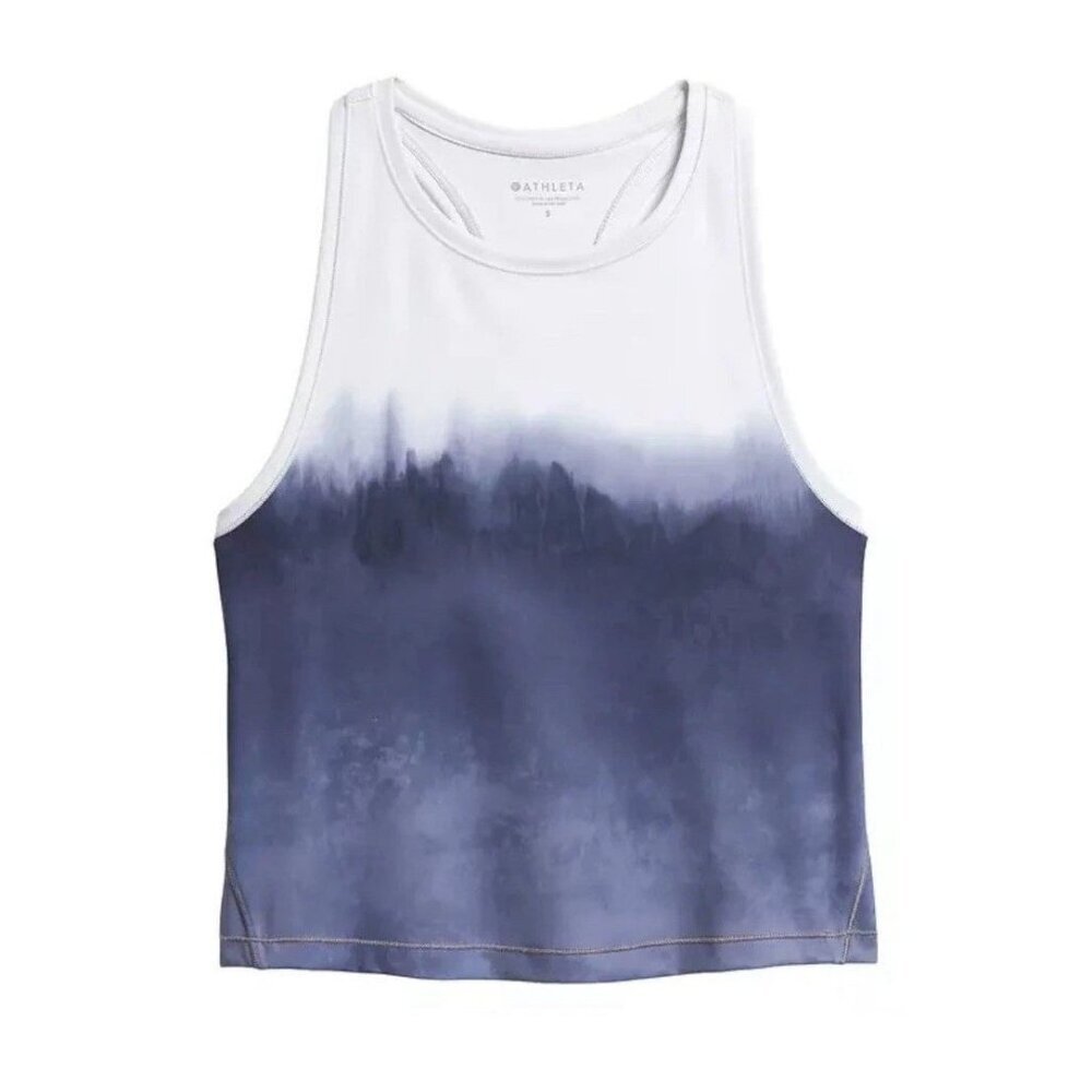 Athleta Shanti Watercolor Stripe Crop Women's Size XS Athleisure Gym‎ Training